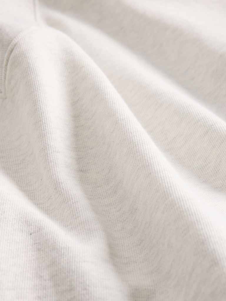 French Terry V-Neck Crop Sweatshirt