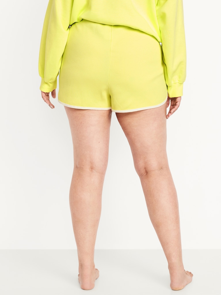 Ribbed Pajama Shorts