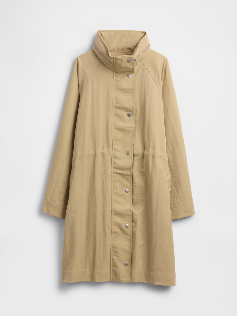 Oversized Nylon Parka