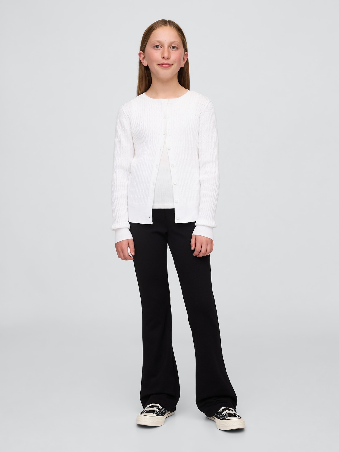 Kids Uniform Ponte Easy Flare Pants
