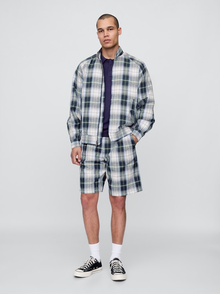 Gap × Malbon Linen-Cotton Bomber Jacket