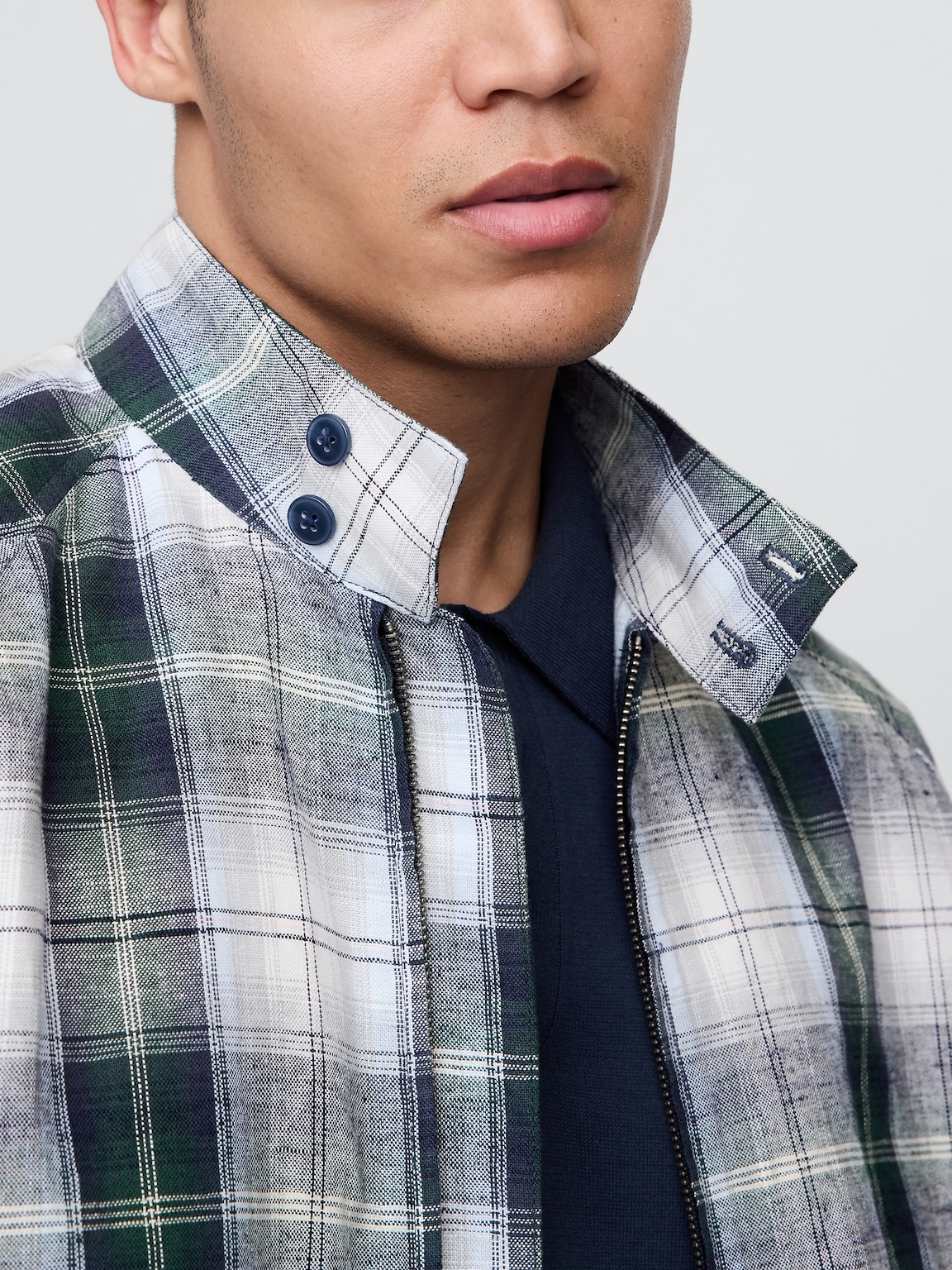Gap × Malbon Linen-Cotton Bomber Jacket
