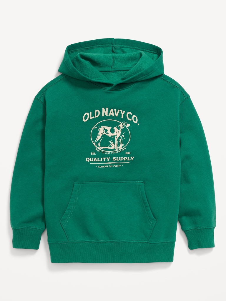 Favorite Fleece Oversized Logo-Graphic Pullover Hoodie for Boys