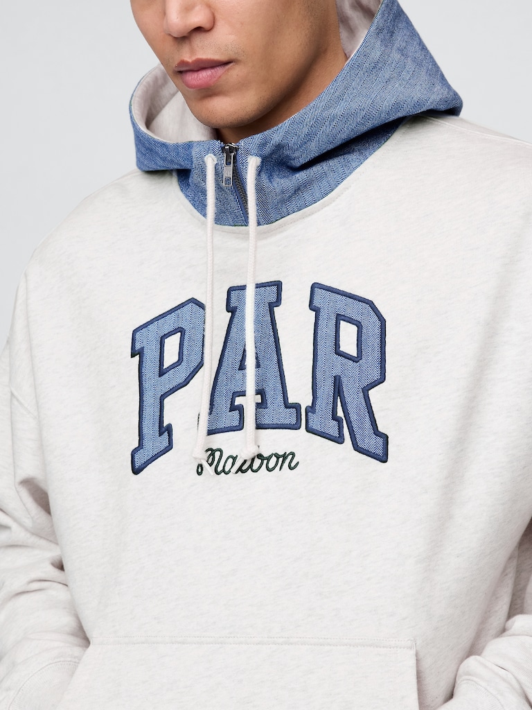 Gap × Malbon Adult Heavyweight French Terry Logo Hoodie