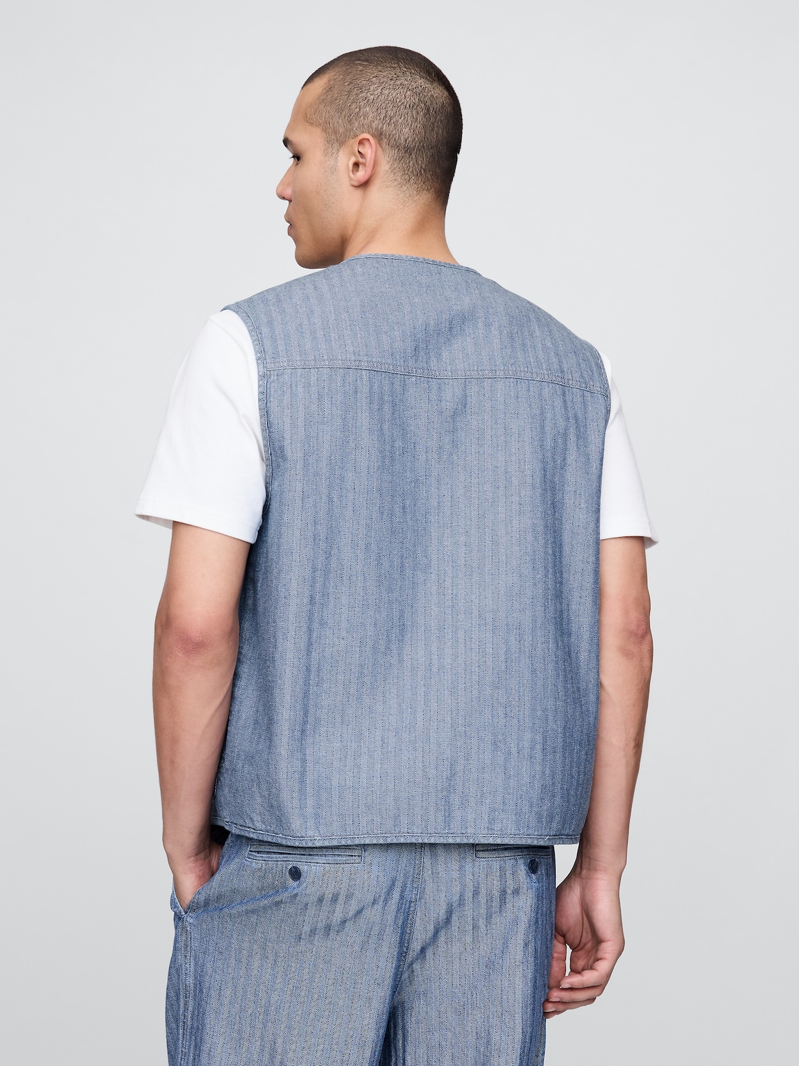 Gap × Malbon Herringbone Utility Vest
