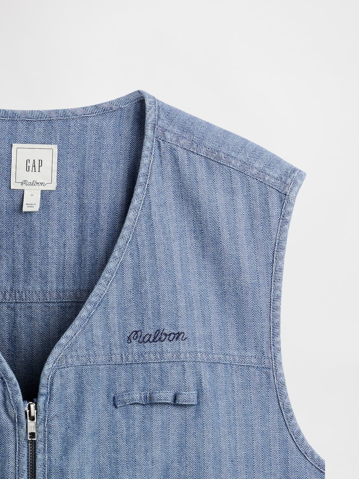 Gap × Malbon Herringbone Utility Vest