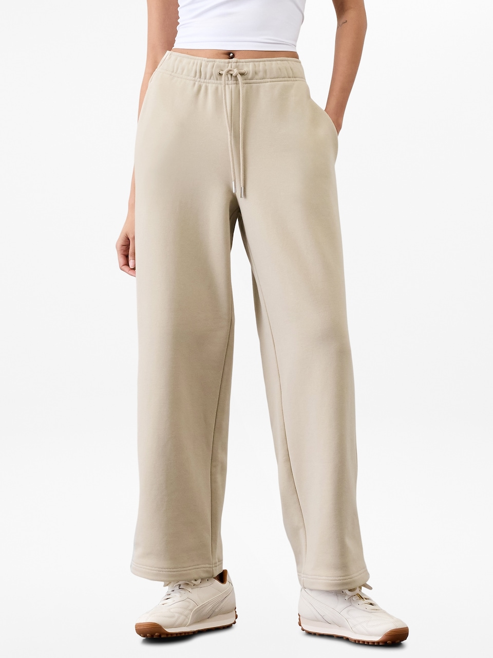 Terry Mid Rise Pant