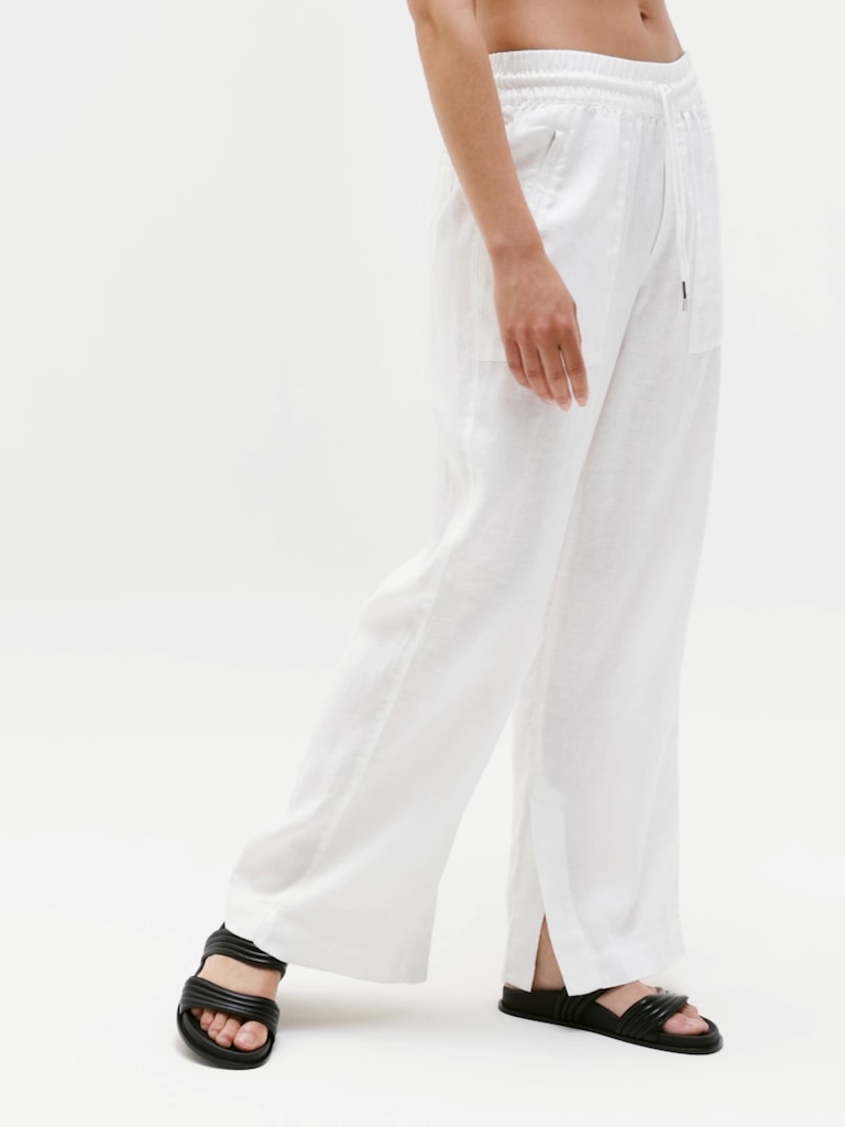 Retreat Linen High Rise Wide Leg Pant