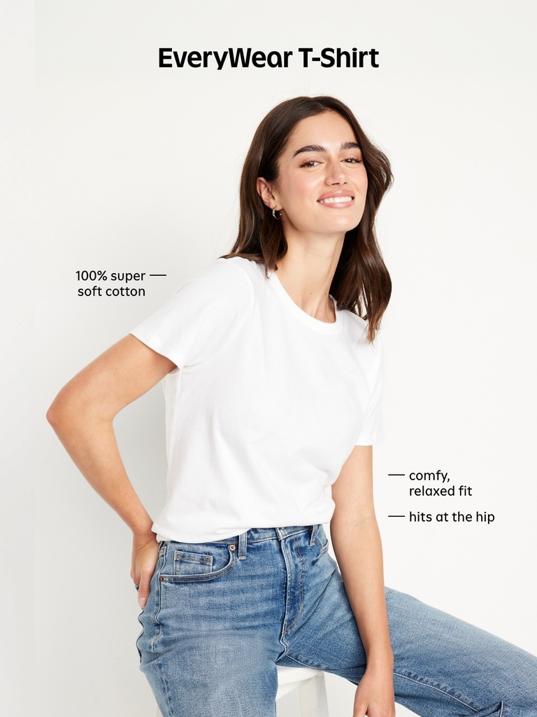 EveryWear V-Neck Striped T-Shirt