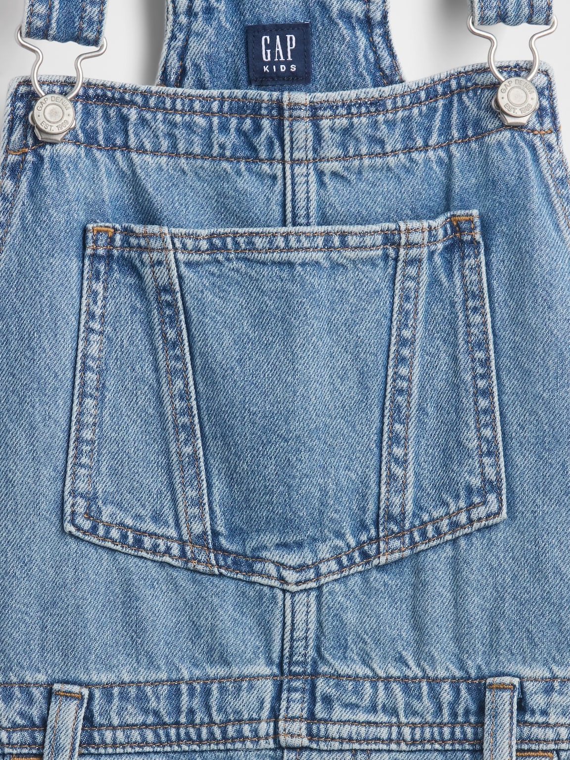 Kids Denim Pinafore Dress