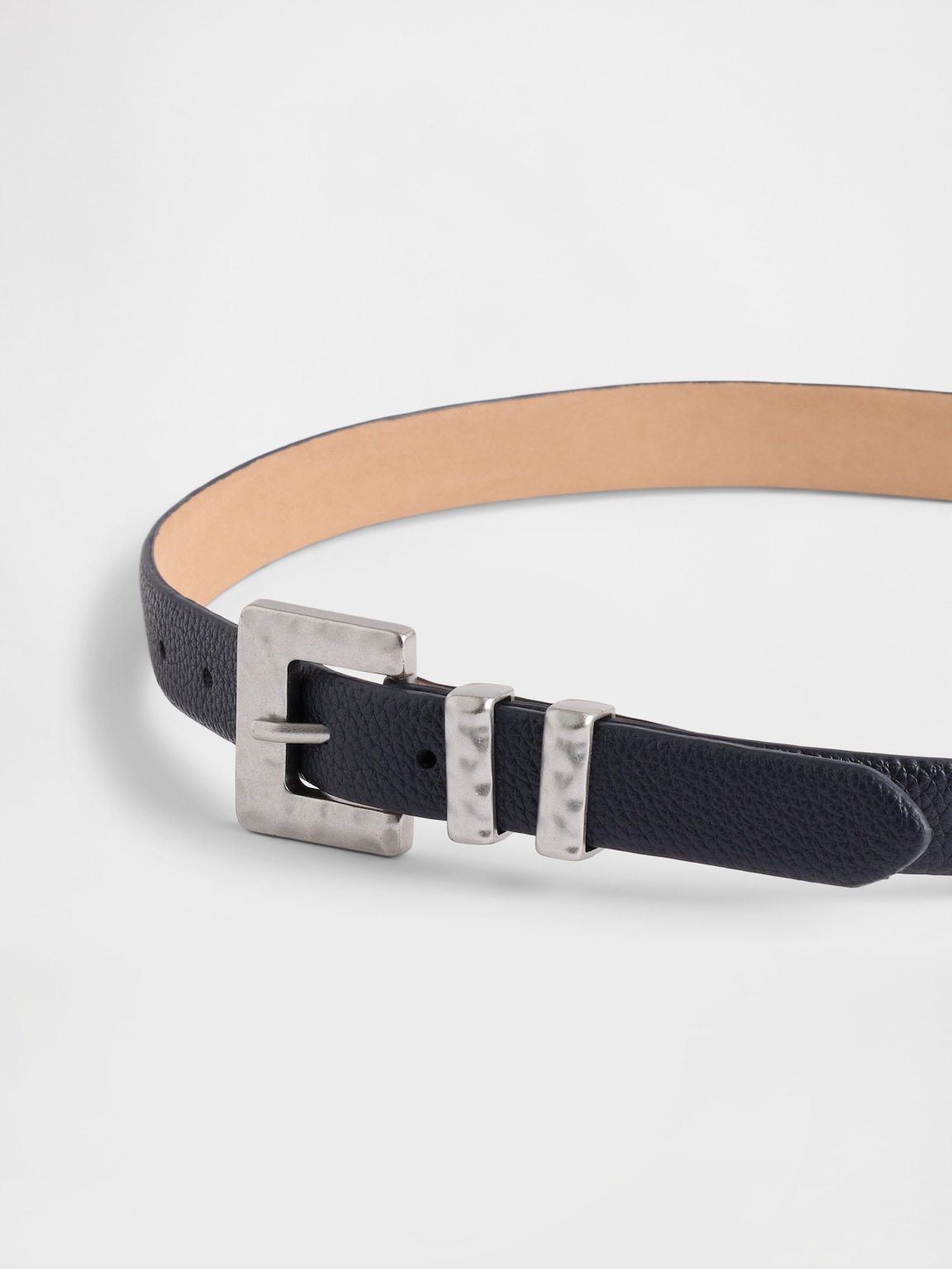 Vegan Pebble Leather Belt