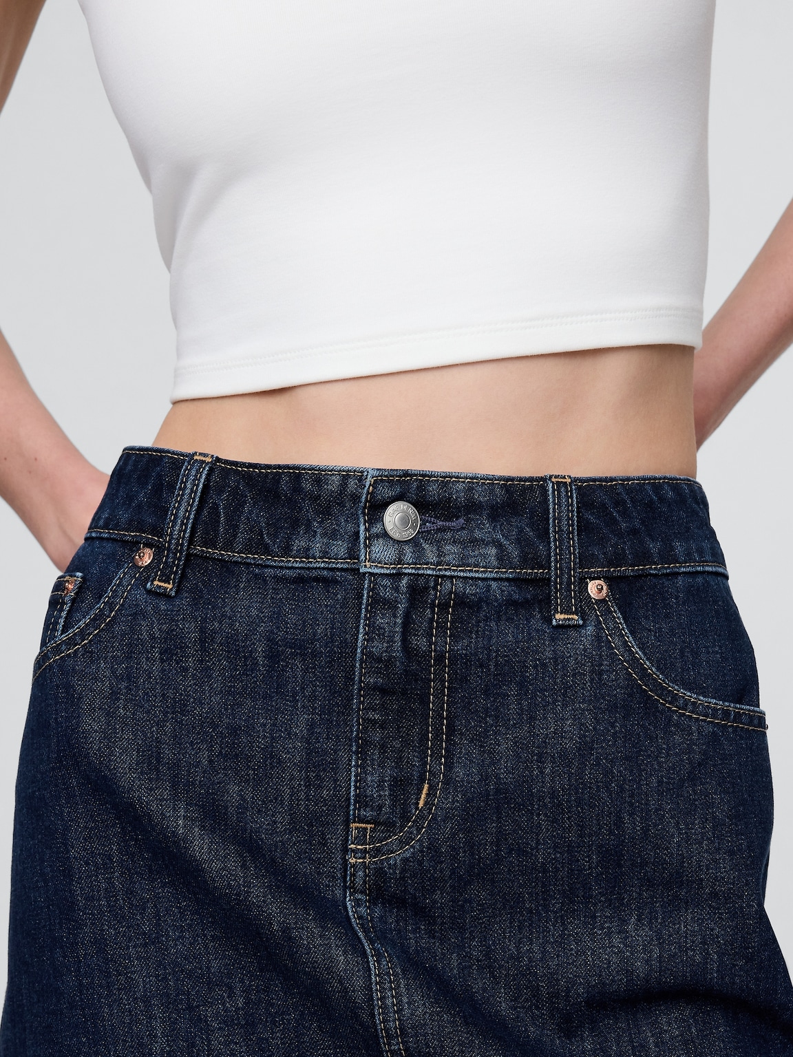 Denim Mini Skirt