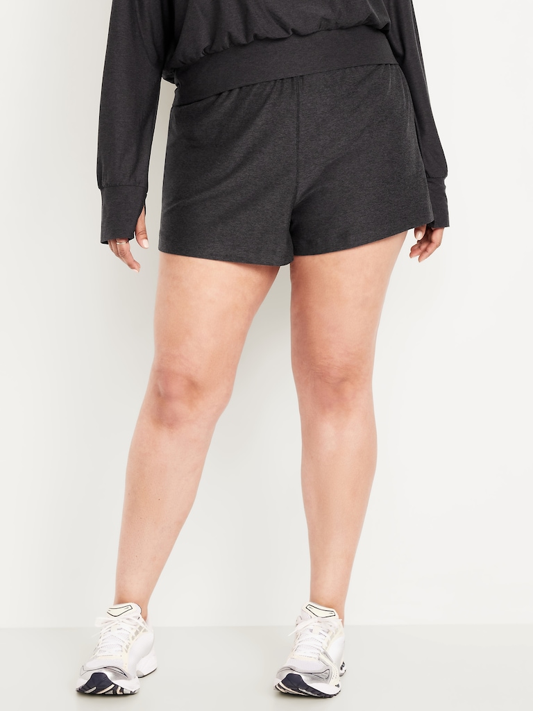 High-Waisted CloudMotion Shorts -- 3-inch inseam