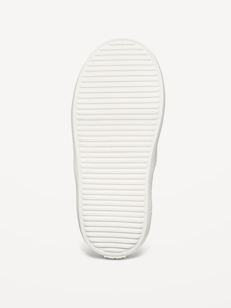 Unisex Elastic-Lace Faux-Leather Sneakers for Toddler