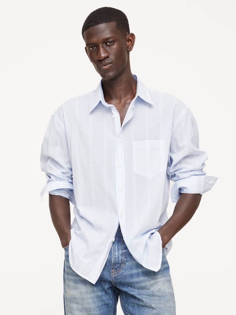 Relaxed-Fit Summerweight Cotton Shirt