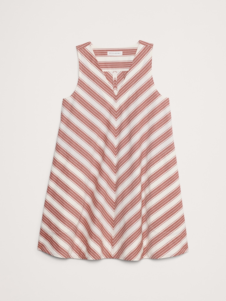 Cotton Poplin Swing Mini Dress