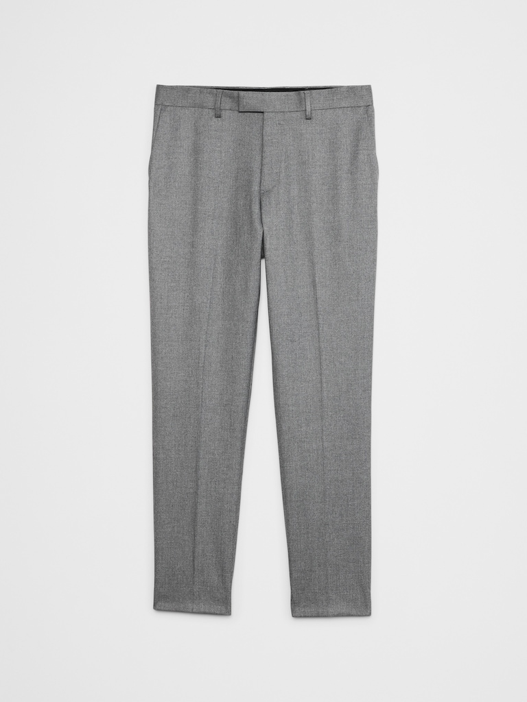 Tailored-Fit Crosshatch Suit Trouser