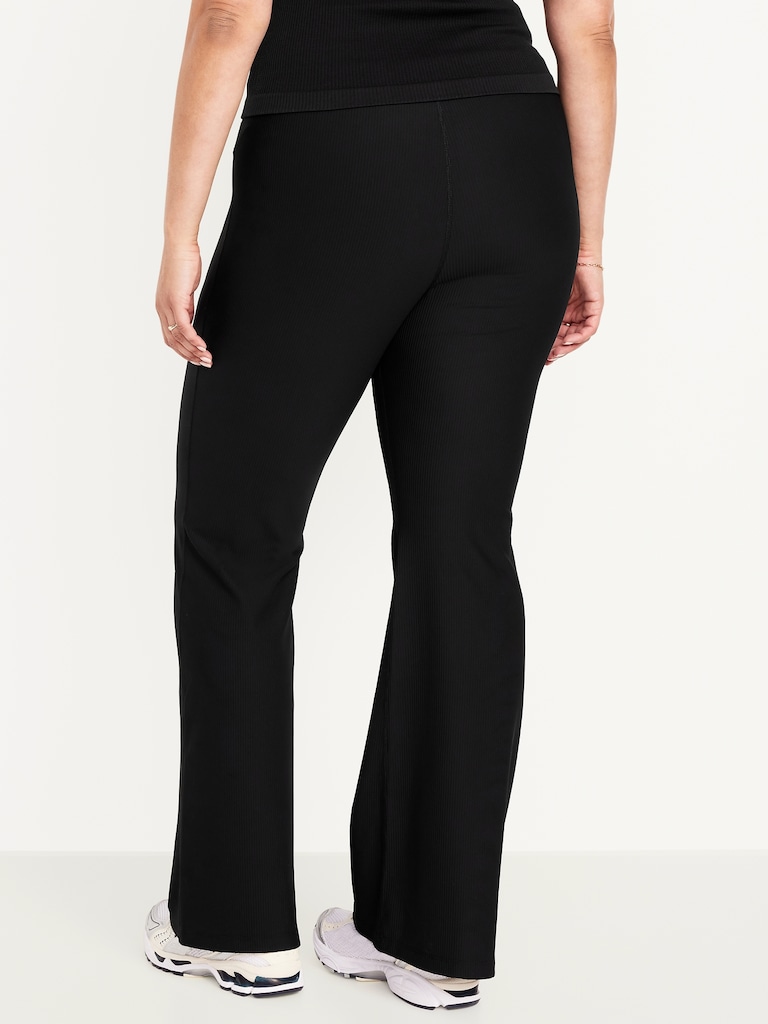 Extra High-Waisted PowerSoft Rib Flare Leggings