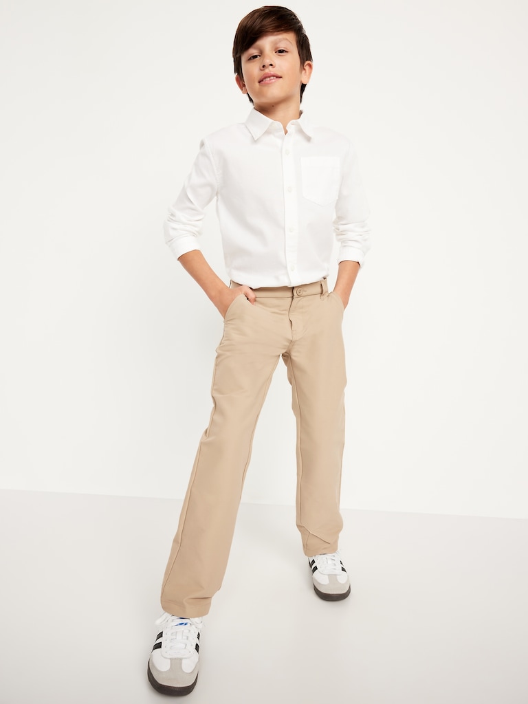 School Uniform Quick-Dry Tech Straight Leg Pants for Boys
