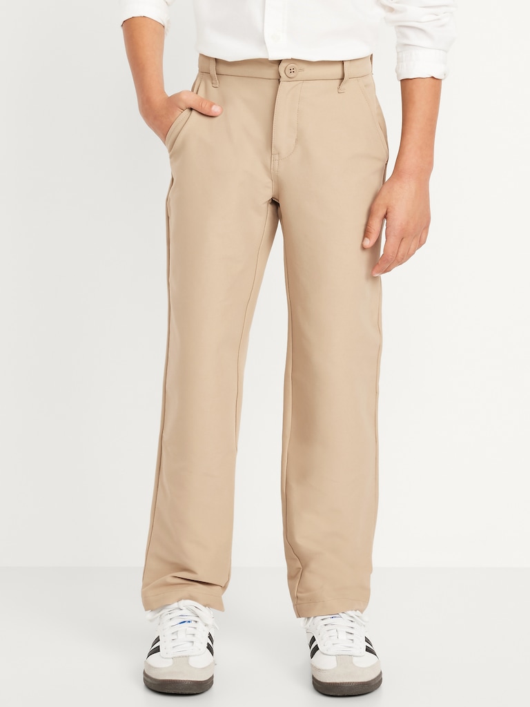 School Uniform Quick-Dry Tech Straight Leg Pants for Boys