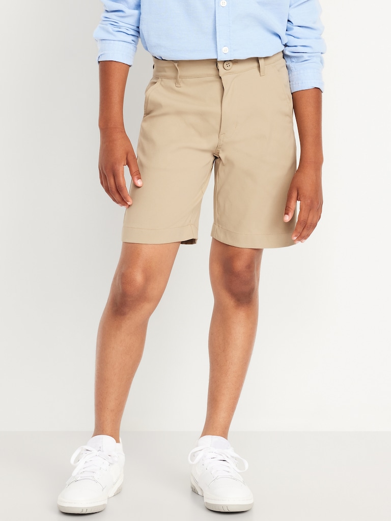 School Uniform Quick-Dry Tech Knee Length Shorts for Boys