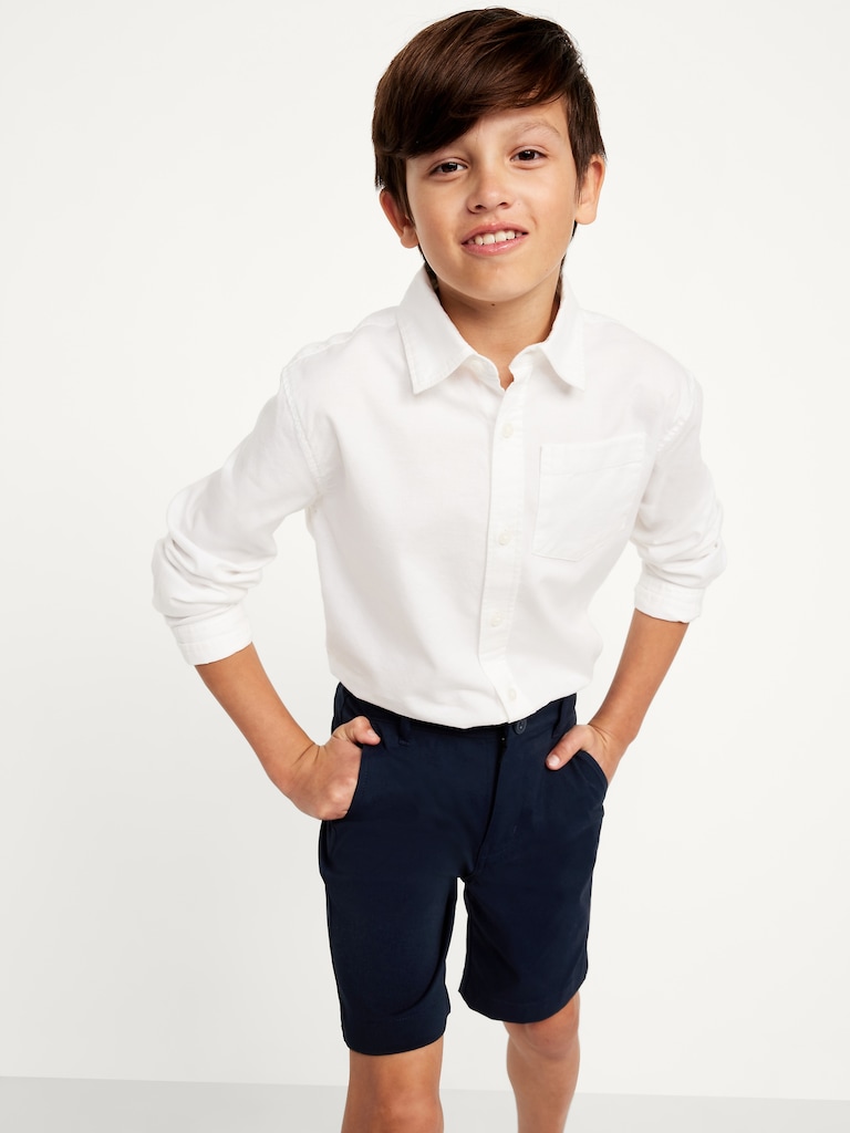 School Uniform Quick-Dry Tech Knee Length Shorts for Boys