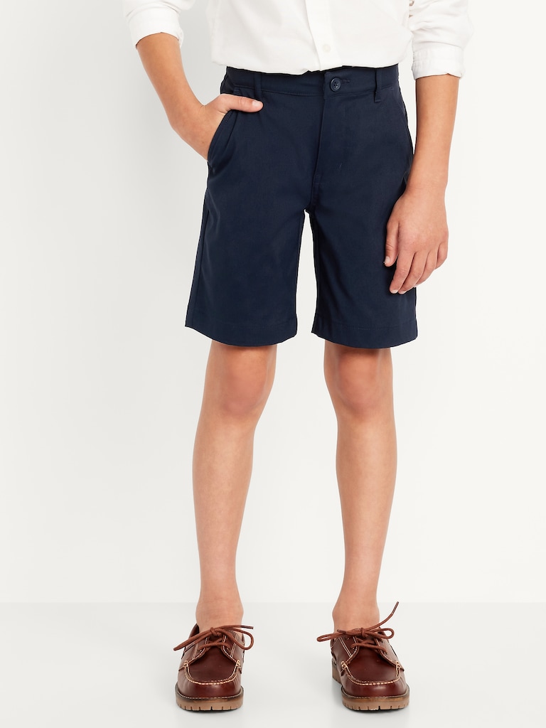 School Uniform Quick-Dry Tech Knee Length Shorts for Boys