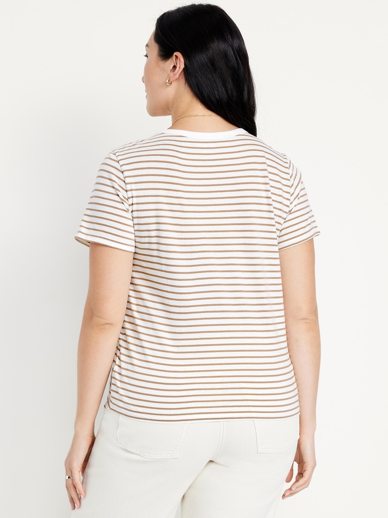 EveryWear V-Neck Striped T-Shirt