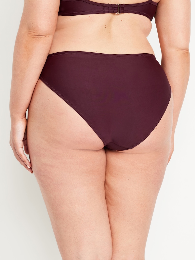 Mid-Rise Bikini Swim Bottoms