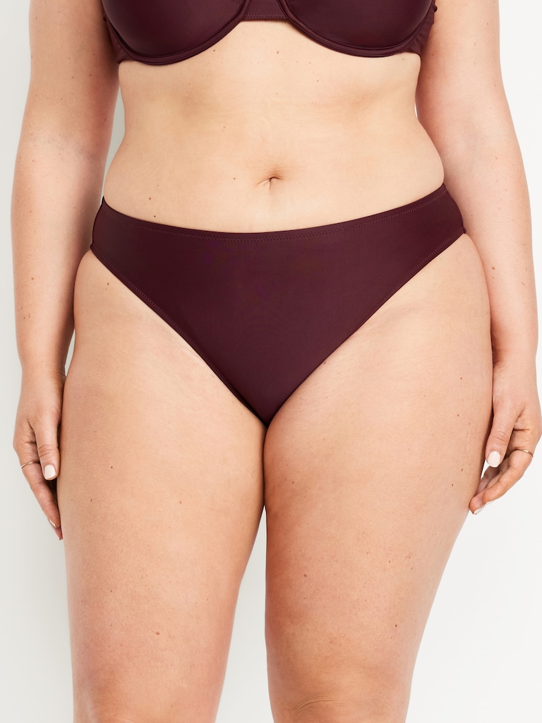 Mid-Rise Bikini Swim Bottoms