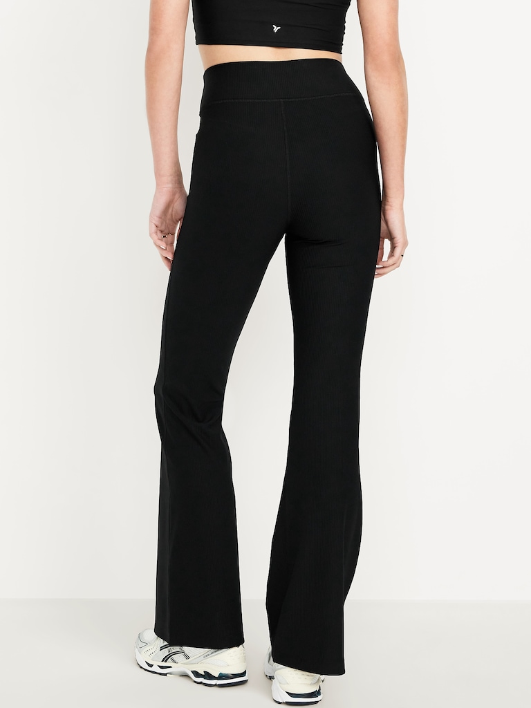 Extra High-Waisted PowerSoft Rib Flare Leggings