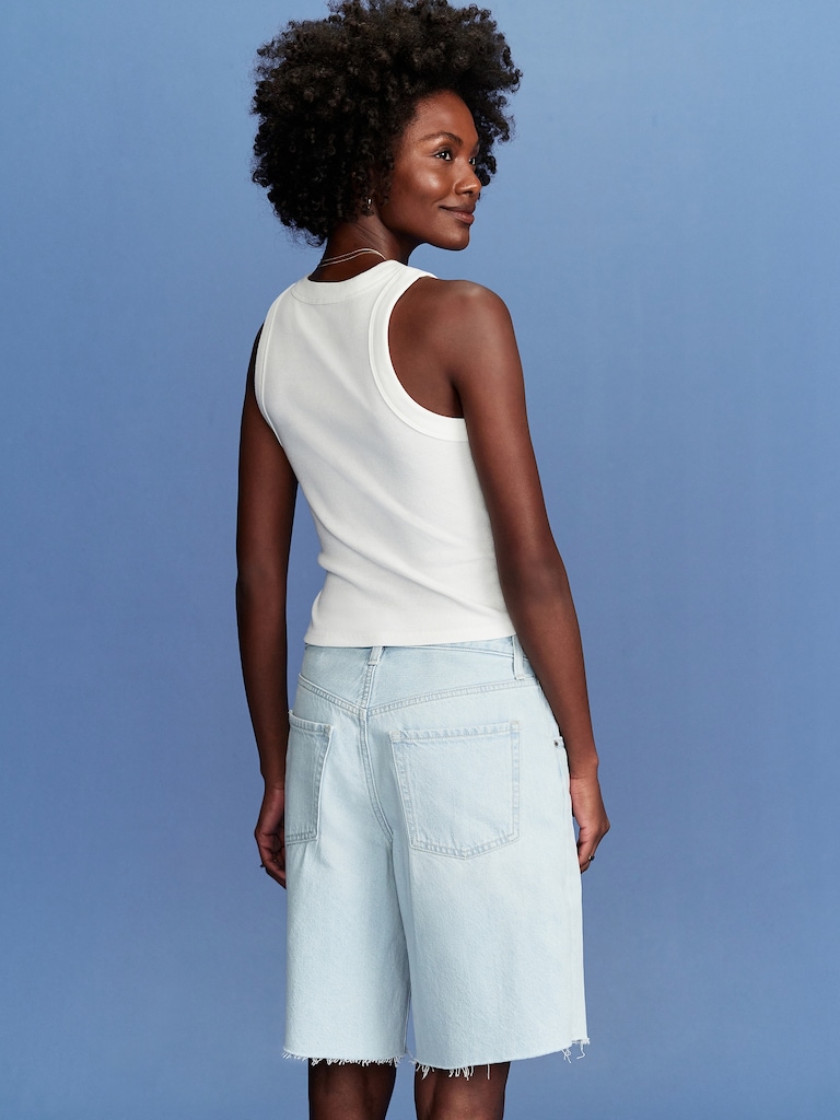 Old Navy x Disney© Mickey Mouse Snug Logo Graphic Flag Tank Top