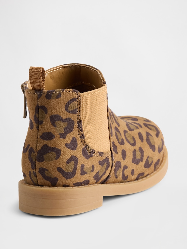 Toddler Leopard Chelsea Boots