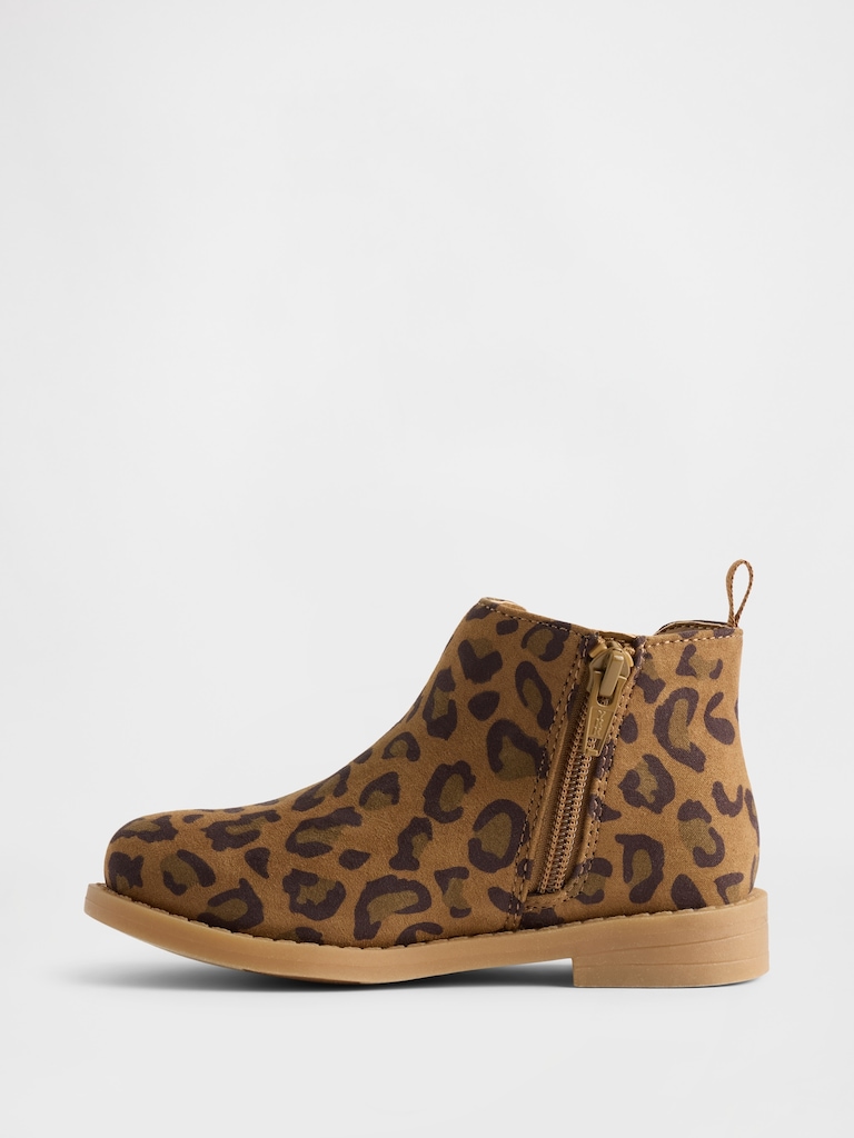 Toddler Leopard Chelsea Boots