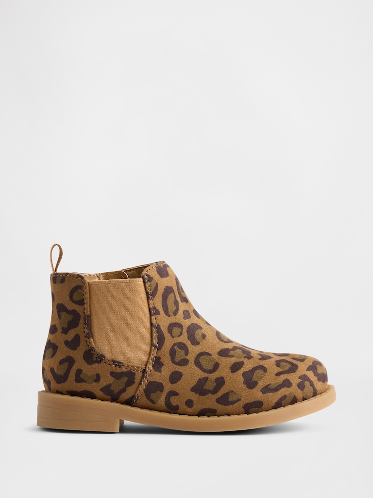 Toddler Leopard Chelsea Boots