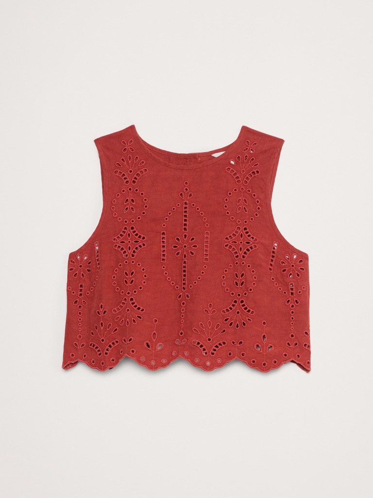 Tencel™-Linen Eyelet Tank