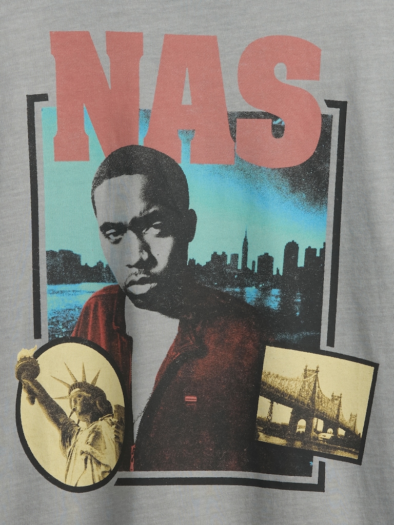 Nas Relaxed Graphic T-Shirt