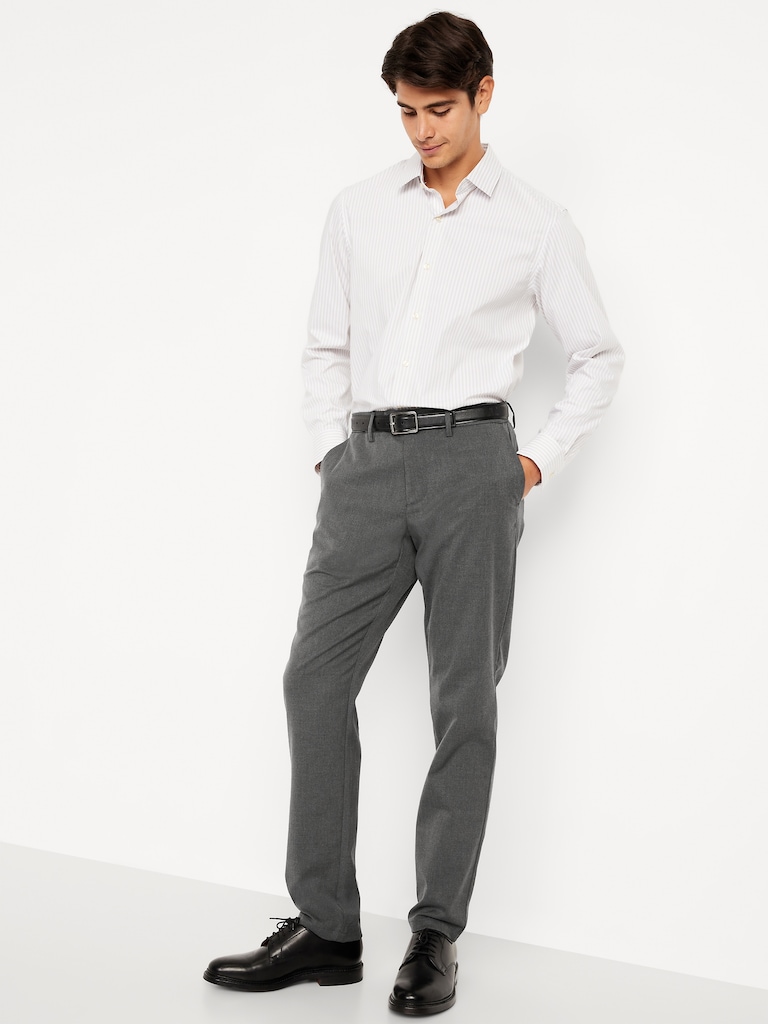 Athletic-Fit Twill Dress Pants