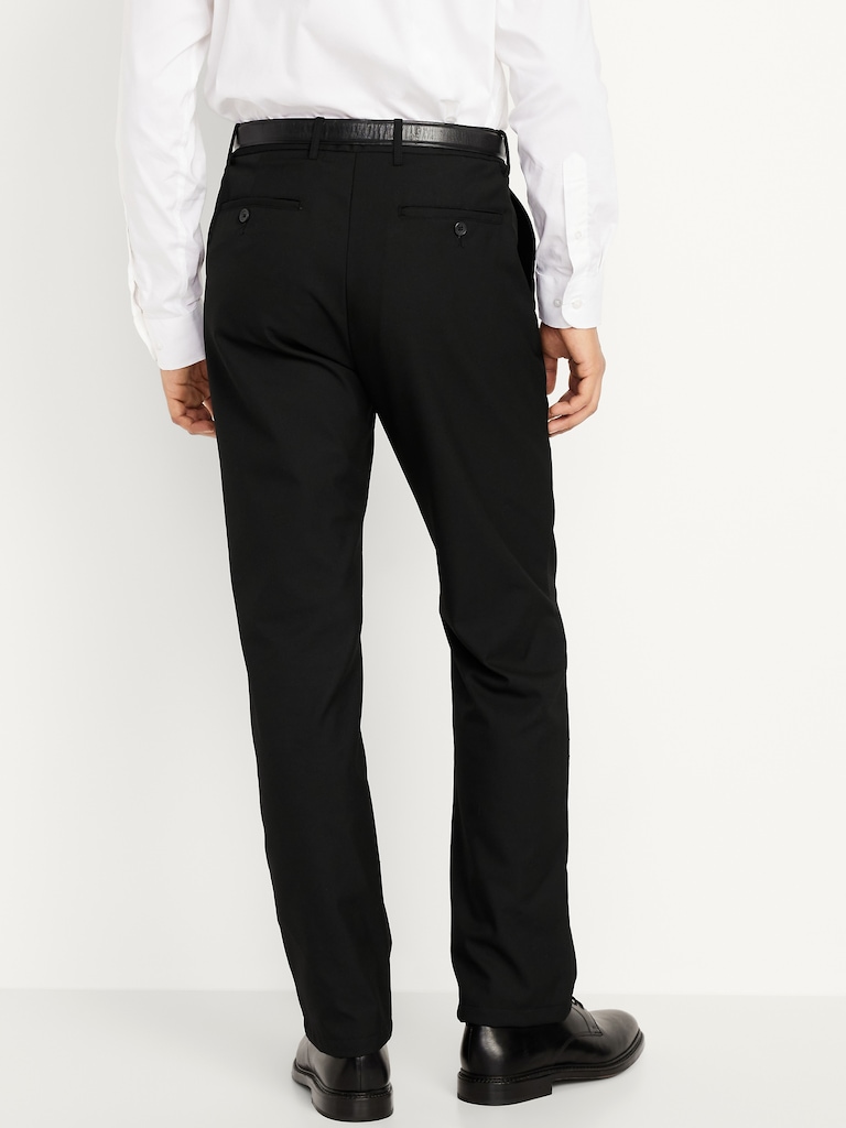 90's Straight-Fit Twill Dress Pants