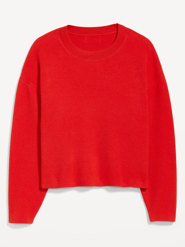 SoSoft Cropped Crew-Neck Sweater