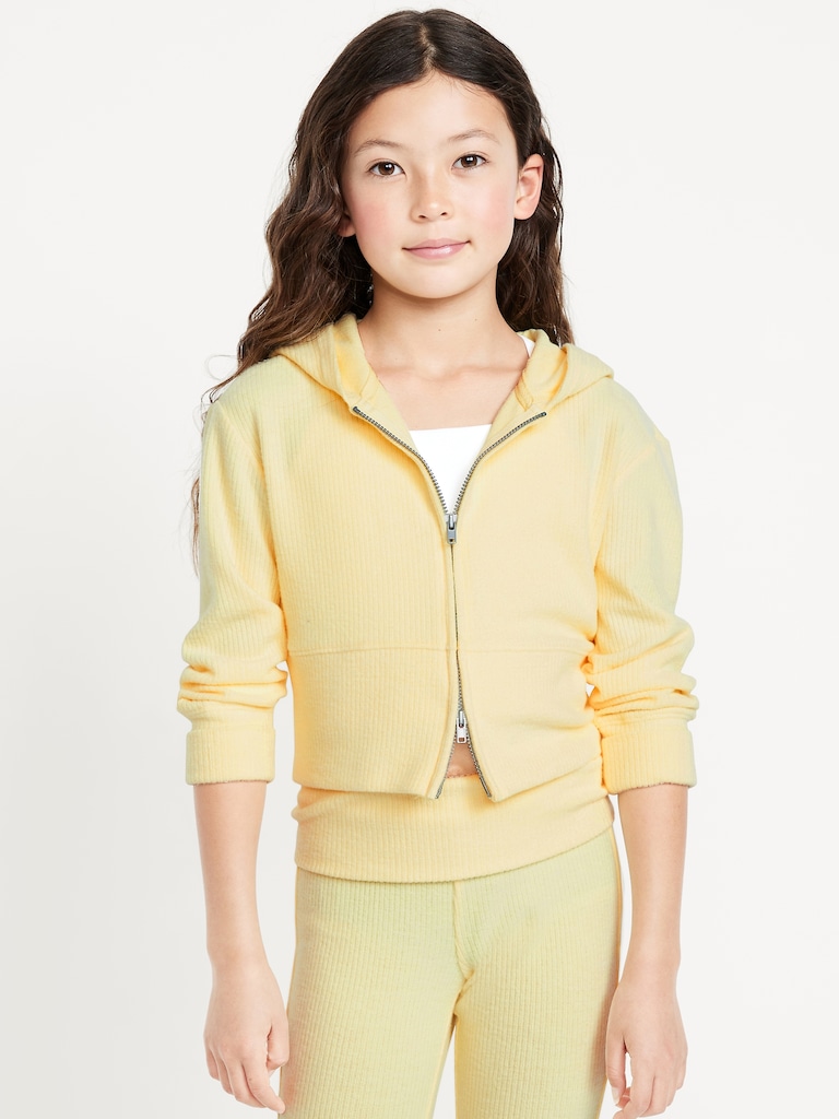 CozePlush 2-Way-Zip Hoodie for Girls