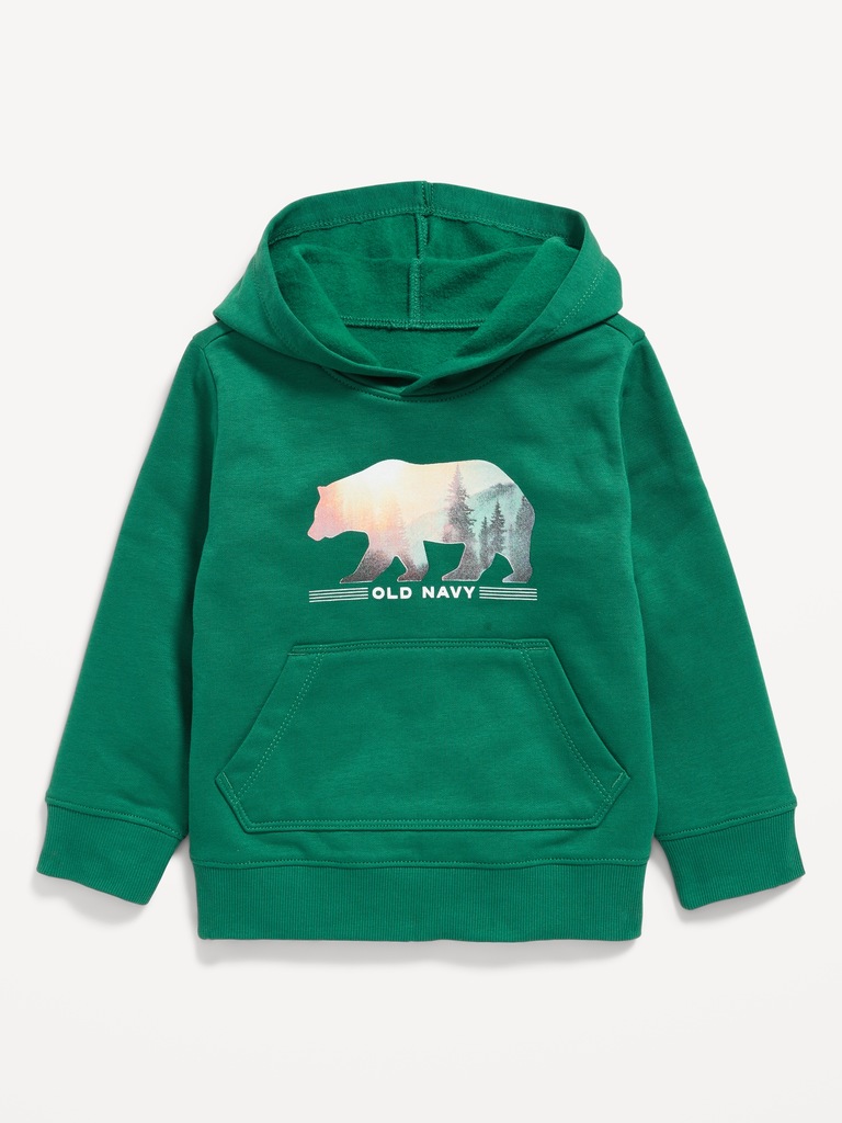 Logo-Graphic Fleece Pullover Hoodie for Toddler Boys