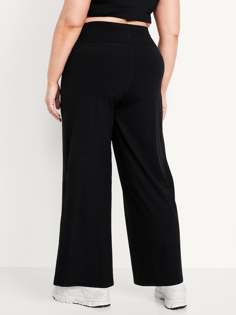 High-Waisted StudioSmooth Wide-Leg Pants