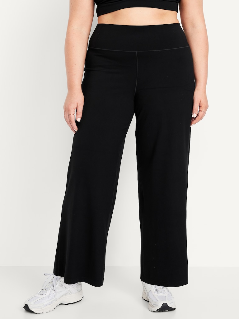 High-Waisted StudioSmooth Wide-Leg Pants