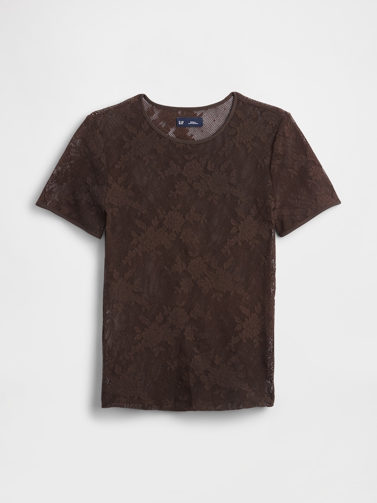 Floral Lace Mesh Top