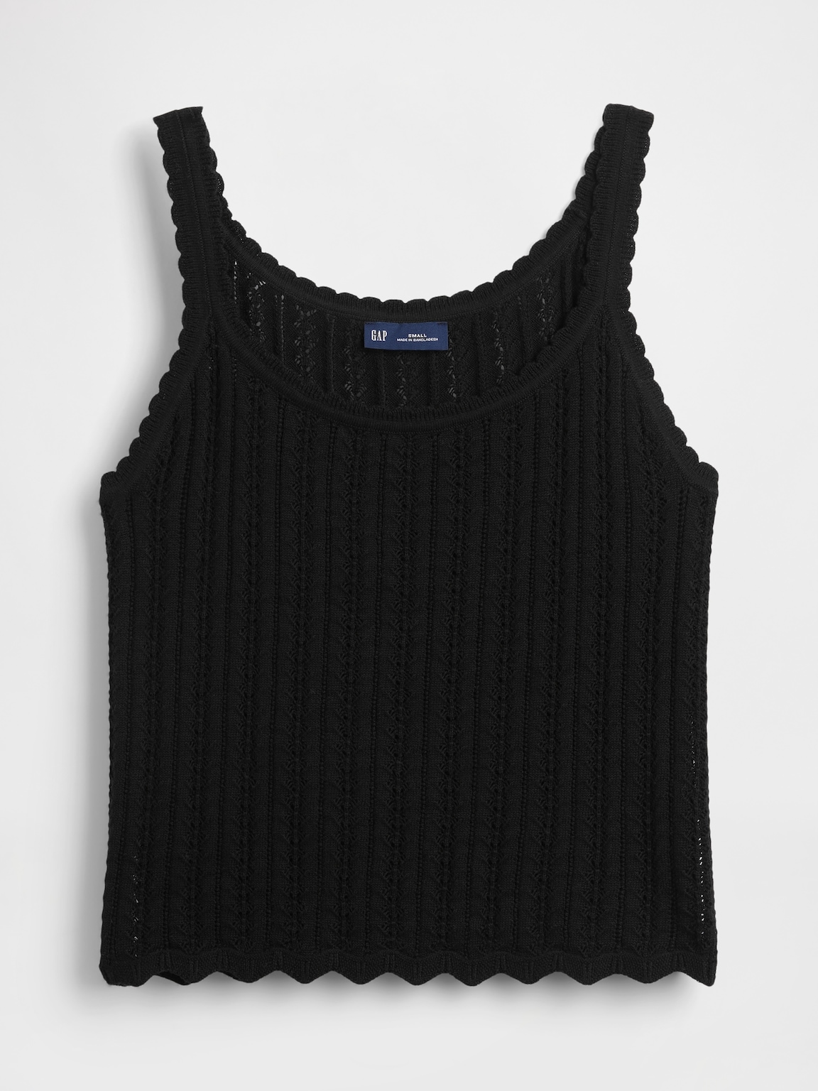 100% Cotton Pointelle Tank Top
