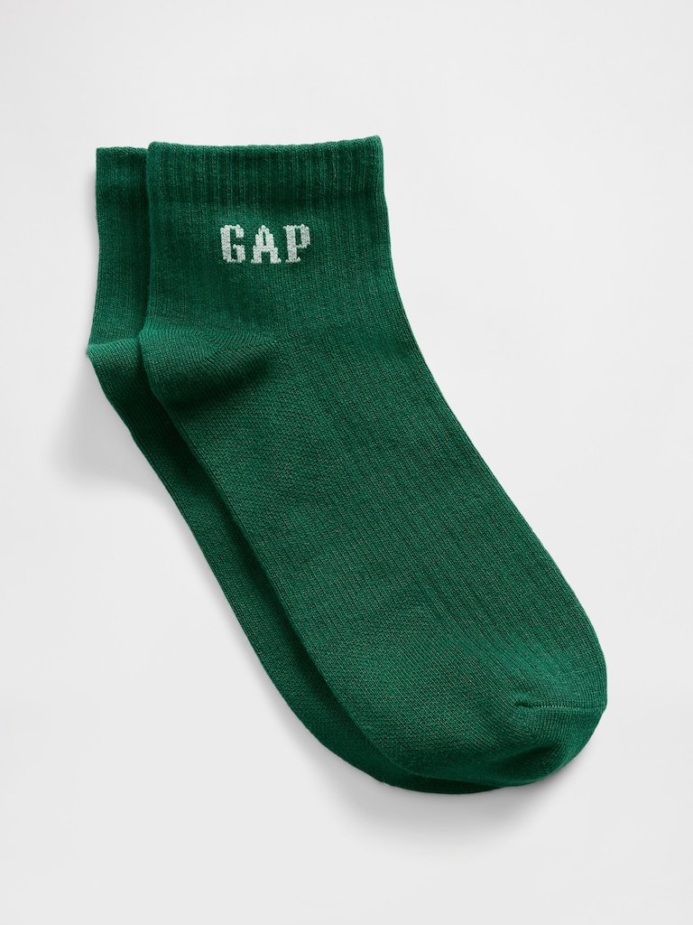 Gap Logo Quarter Crew Socks