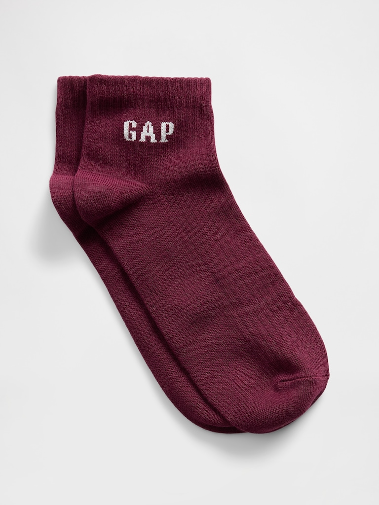 Gap Logo Quarter Crew Socks
