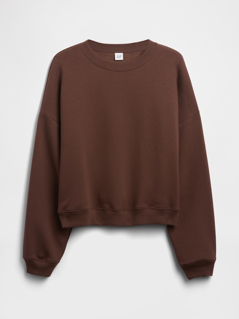 Relaxed Wedge Crewneck Sweatshirt