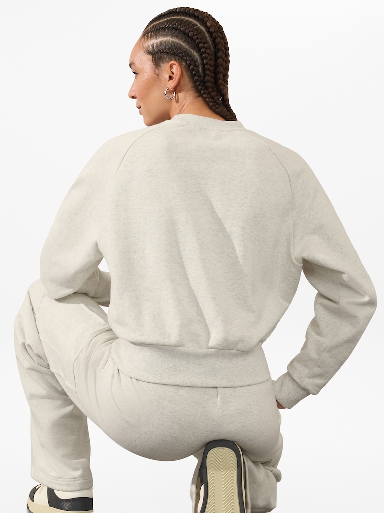 Power of She Embroidered Crew Sweatshirt